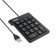 foto de TECLADO NUMERICO TOOQ TQK-2001-B USB 19 TECLAS NEGRO