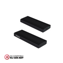 foto de CARCASA TOOQ TQE-2230B M.2 NVMe PCIe USB 3.1 GEN2 NEGRO