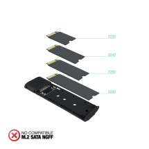 foto de CARCASA TOOQ TQE-2230B M.2 NVMe PCIe USB 3.1 GEN2 NEGRO